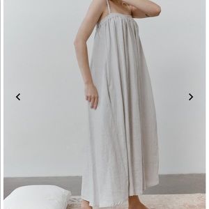 Linen maxi dress